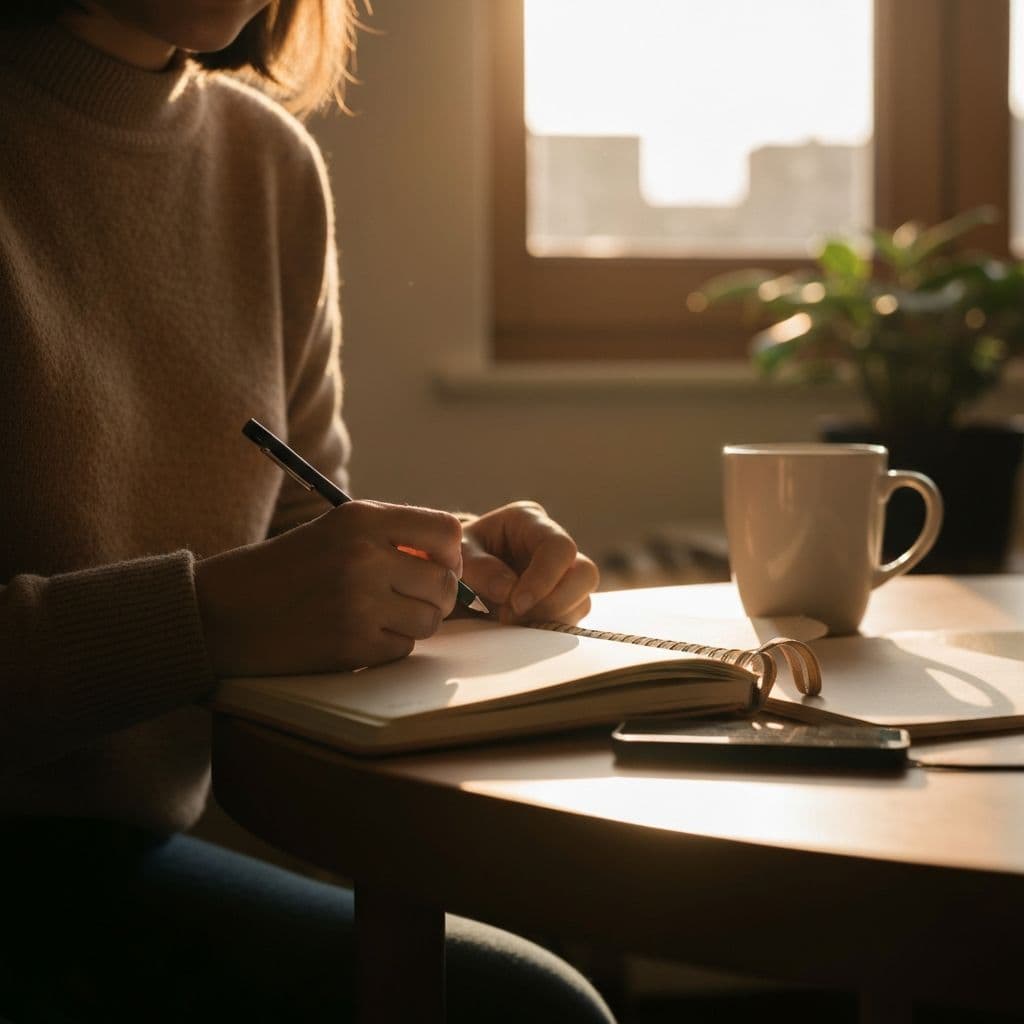 Reflective journaling for cognitive behavioral therapy